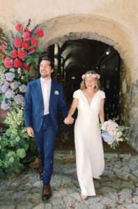 Côte d'Azur wedding: the newlyweds