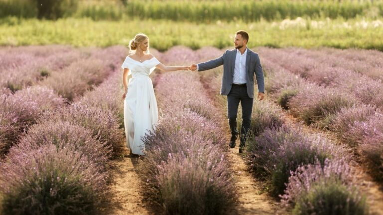 Paysage mariage provençal