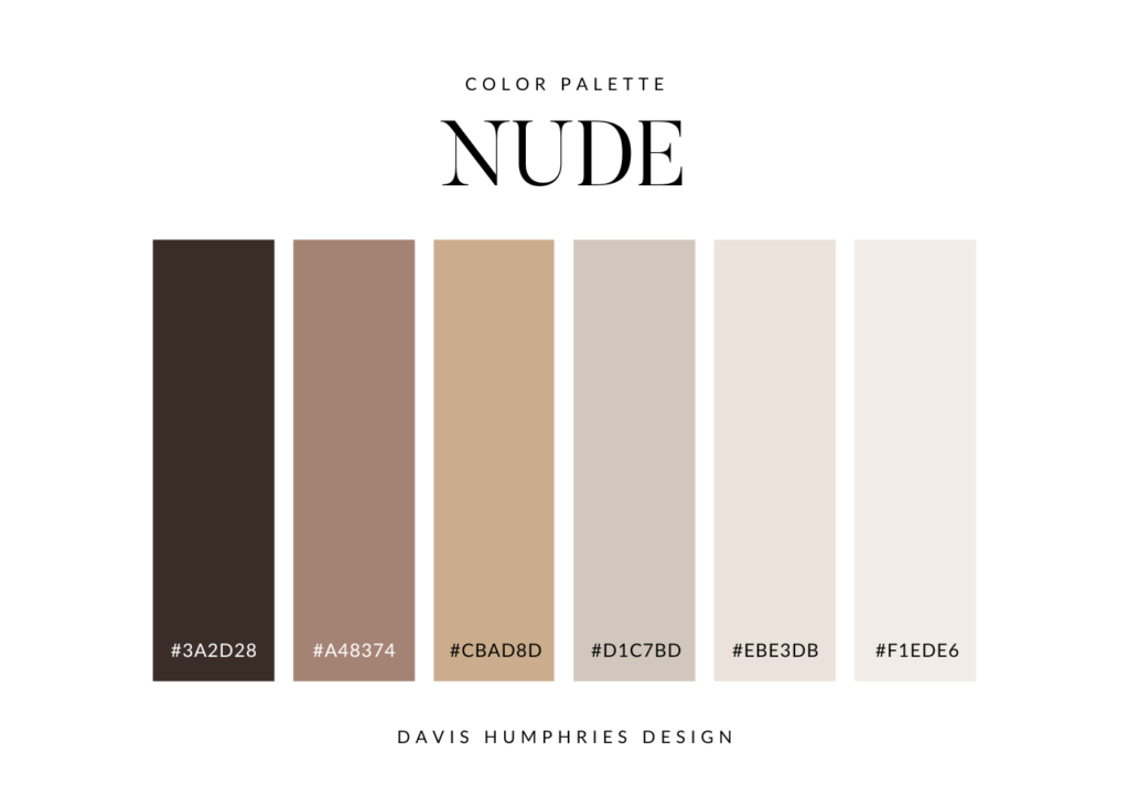 Nude color palette par David Humphreys